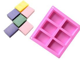 Molde silicona 6 rectangulos rectos 